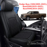 Custom For Dodge Ram Car Seat Covers Full Set Compatible with Ram 1500(2009-2025), Ram 2500(2010-2025), Ram 3500(2010-2025)
