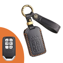 Load image into Gallery viewer, Genuine Leather Key Fob Cover for Honda Civic, Accord, Pilot, CR-V, HR-V, Insight, Odyssey