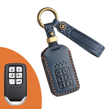 Load image into Gallery viewer, Genuine Leather Key Fob Cover for Honda Civic, Accord, Pilot, CR-V, HR-V, Insight, Odyssey