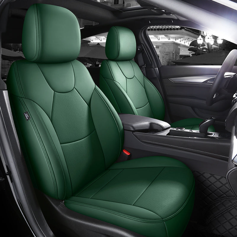 Custom Fit 360° Leather Seat Covers for Cadillac CT4/CT5 (2020–2025) – Full Set, Luxury Design