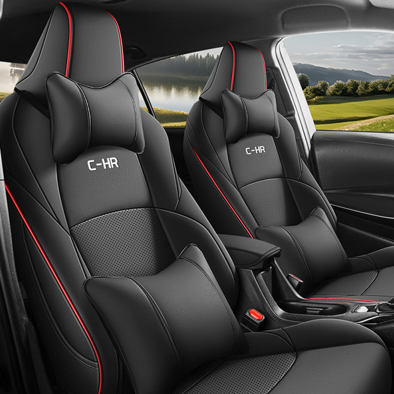Custom Leather Car Seat Cover Full Set For Toyota CHR 2017-2025