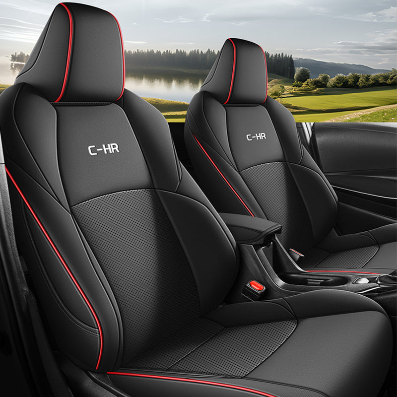 Custom Leather Car Seat Cover Full Set For Toyota CHR 2017-2025
