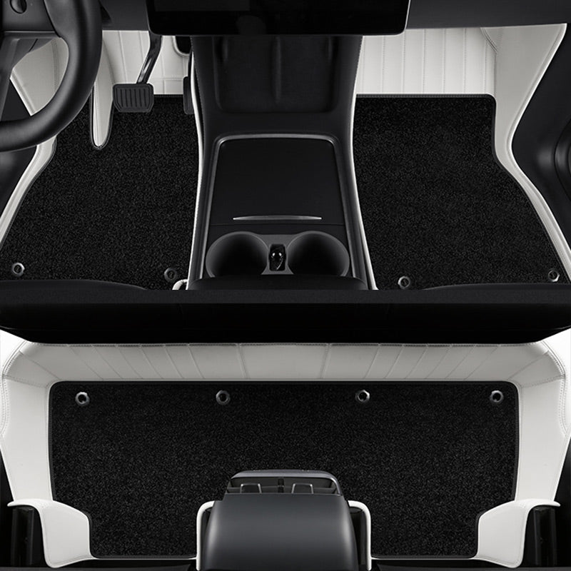 Special for Tesla Model S 2012-2024 360° Full Wrap All-Weather Leather Floor Mat