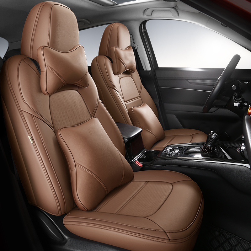 Luxury Custom Leather Car Seat Cover 360 Full Wrap for Mazda CX-5 (2013-2025)