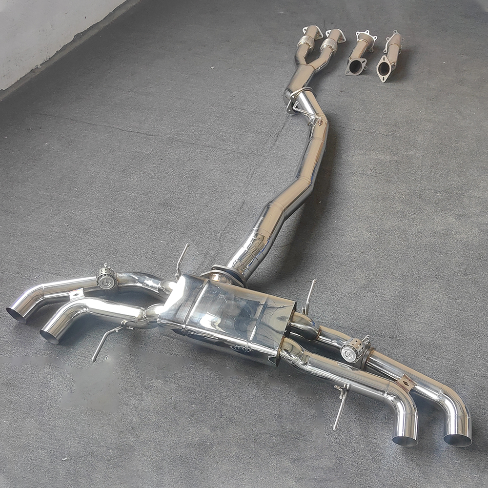 For Nissan GTR R35 2008–2023 Stainless Steel Full Exhaust System with Valves