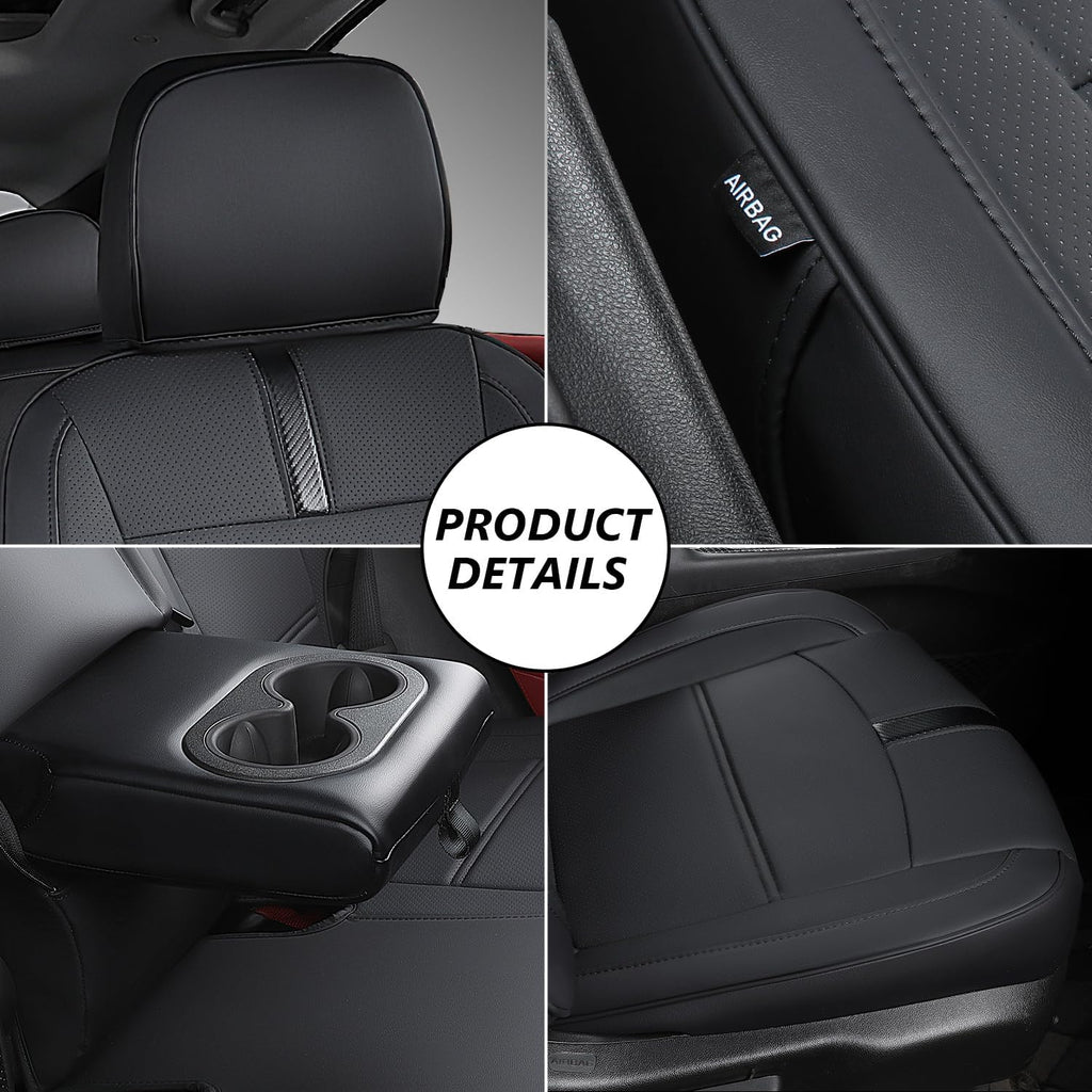 Custom Leather Leather Car Seat Covers Full Set Special for Chevy Equinox(2018-2024)