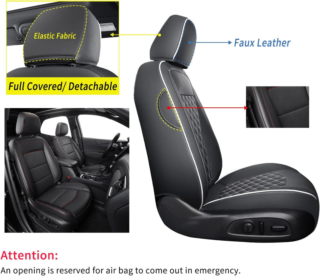 Premium Custom Fit Seat Covers Full Set for Chevy Equinox (2018-2024)