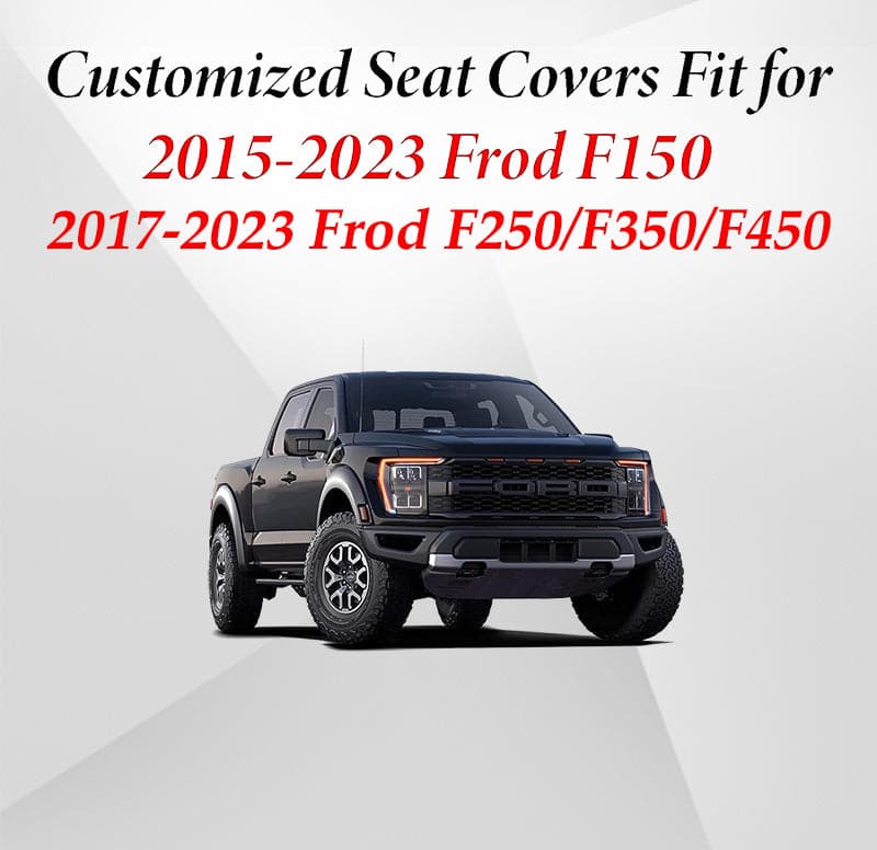 All-inclusive Luxury Premium Leather Car Seat Cover Special For Ford F150 (2015-2023), F250 (2017-2023)