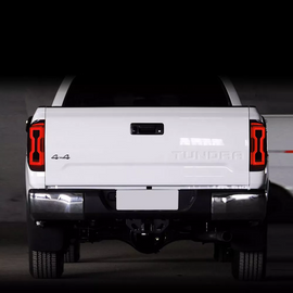 2014–2020 Toyota Tundra LED Tail Lights with Sequential Turn Signal, Smoked Lens, Start-up Animation (Pair)