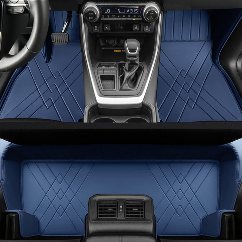 Special for Toyota RAV4(2013-2024) Leather Floor Mat Fully Surrounded By All-Weather Floor Mat