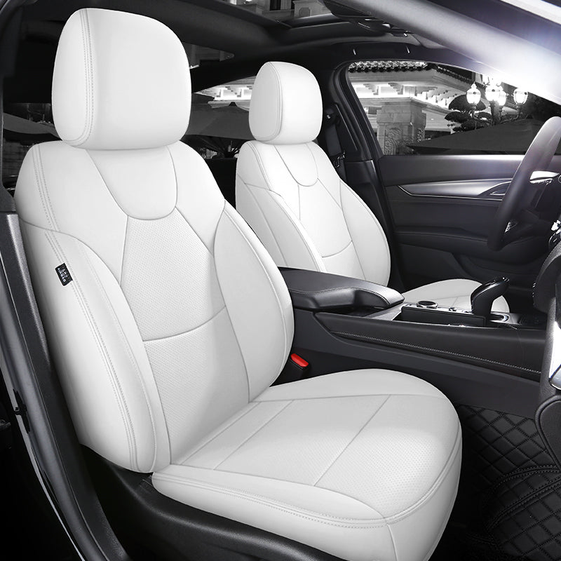 Custom Fit 360° Leather Seat Covers for Cadillac CT4/CT5 (2020–2025) – Full Set, Luxury Design