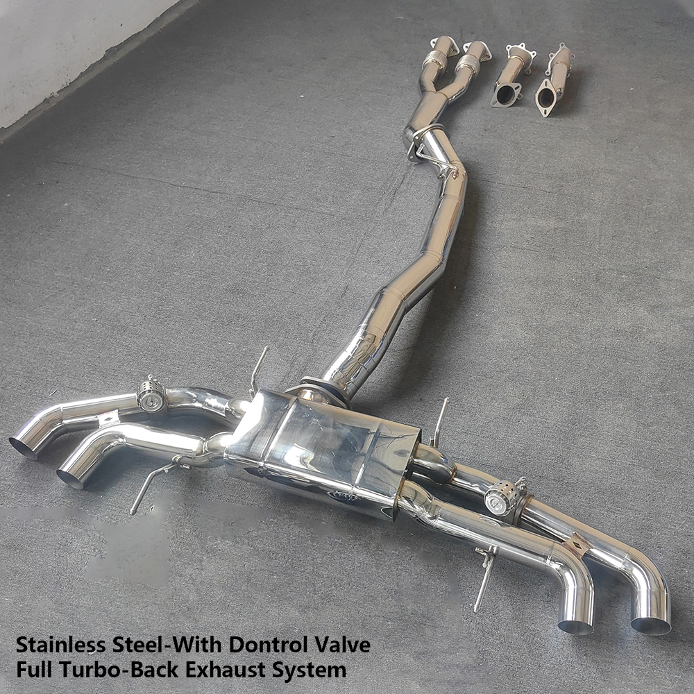 For Nissan GTR R35 2008–2023 Stainless Steel Full Exhaust System with Valves