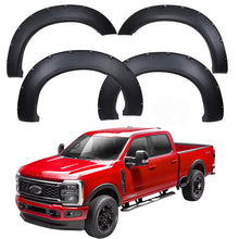 Load image into Gallery viewer, Fender Flares Compatible with 1999-2016 Ford F-250 F-350 Super Duty, Rough Textured Bolt-Riveted Style 4pc