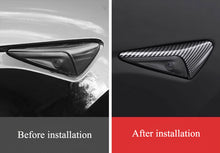 Load image into Gallery viewer, Real Carbon Fiber Side Camera Covers for Tesla Model 3/Y (2017-2024) – Turn Signal Covers (2PCS)