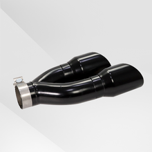 Load image into Gallery viewer, NEW Dual Slant-Cut Stainless Steel Exhaust Tip – 3" Inlet, 8.27" Outlet, 16" Long Universal Bolt-On Exhaust Pipe