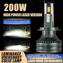 Load image into Gallery viewer, Shining Star LED Headlight Bulbs, H11/H4/9005 (HB3)/9006 (HB4) Compatible, 200W 98600 LM 6000K (2-Pack)