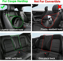 Load image into Gallery viewer, Custom Leather Seat Covers for Ford Mustang Coupe (2015–2025) – Full Set, Sporty Fit