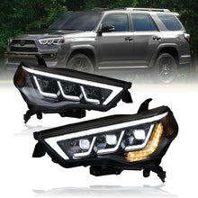 Load image into Gallery viewer, 2014–2024 Toyota 4Runner LED Triple Headlights Assembly with Sequential Turn Signals & Start-up Animation (Pair)