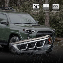 Load image into Gallery viewer, 2014–2024 Toyota 4Runner LED Triple Headlights Assembly with Sequential Turn Signals & Start-up Animation (Pair)