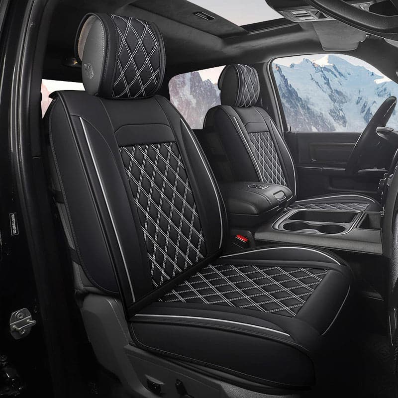 Custom For Dodge Ram Car Seat Covers Full Set Compatible with Ram 1500(2009-2025), Ram 2500(2010-2025), Ram 3500(2010-2025)