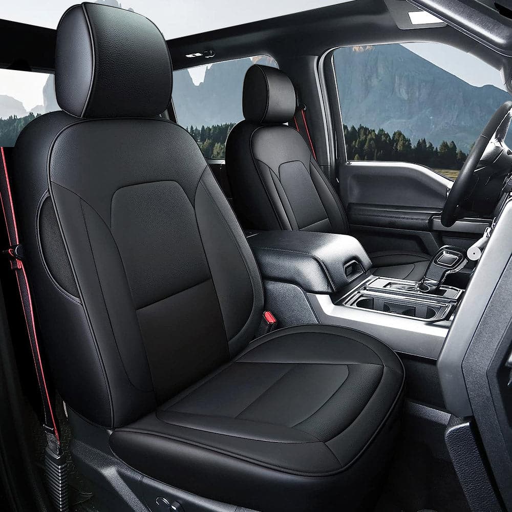All-inclusive Luxury Premium Leather Car Seat Cover Special For Ford F150 (2015-2023), F250 (2017-2023)