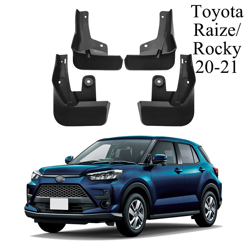 Mud Flaps Kit for Toyota Raize Rocky 2020-2021 Guards Mudguards Splash Accessories Front and Rear Set