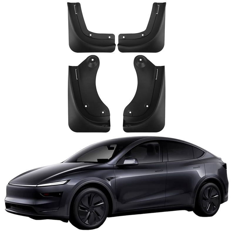 Mud Flaps for Tesla Model Y 2021-2025 - Front and Rear Splash Guards Mud Flaps, 4PCS Fender Flares Set