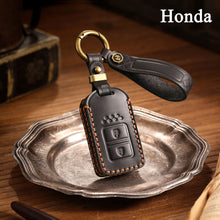 Load image into Gallery viewer, Genuine Leather Key Fob Cover for Honda Civic, Accord, Pilot, CR-V, HR-V, Insight, Odyssey