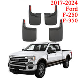 Mud Flaps for 2017-2024 Ford F-250 F-350 (4PCS) - Front & Rear Splash Guards