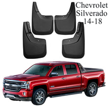 Load image into Gallery viewer, Mud Flaps for Trucks Mud Guards Compatible with 2014-2024 Chevrolet Silverado,4pcs Splash Guards Front & Rear