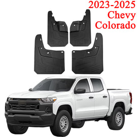 Mud Flaps for 2023-2025 Chevrolet Colorado - 4PCS Front & Rear Wheel Splash Guards