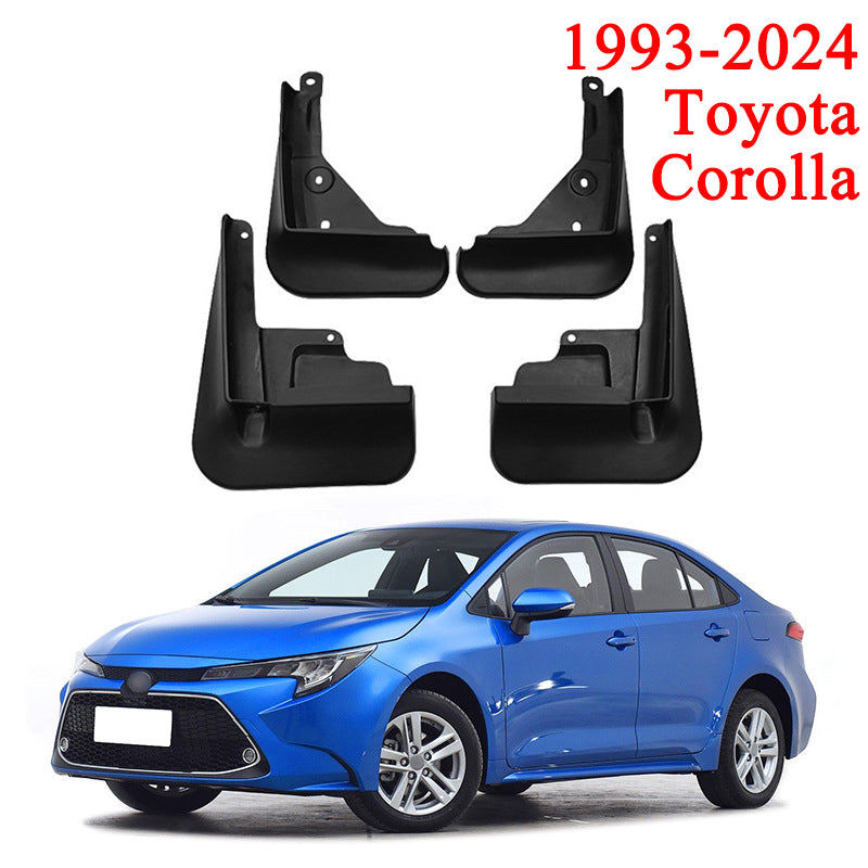 Mud Flaps Kit for Toyota Corolla (1993-2024) - Durable Front and Rear Splash Guards, 4-Piece Set