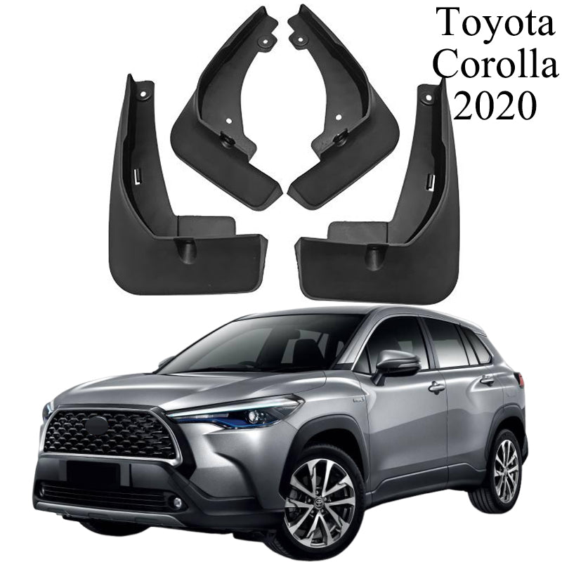 Mud Flaps Kit for Toyota Corolla (1993-2024) - Durable Front and Rear Splash Guards, 4-Piece Set