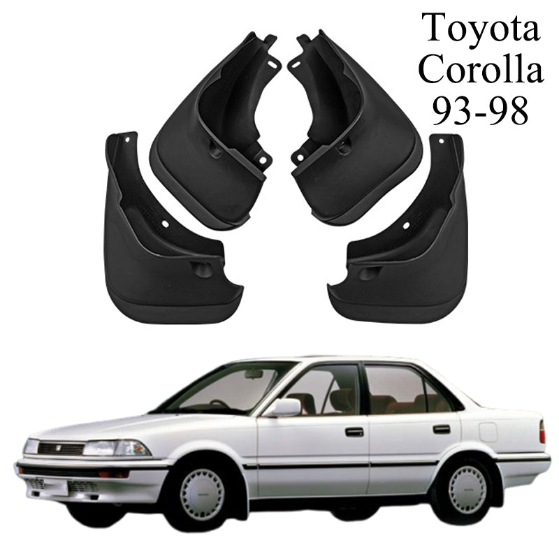 Mud Flaps Kit for Toyota Corolla (1993-2024) - Durable Front and Rear Splash Guards, 4-Piece Set