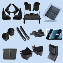 Load image into Gallery viewer, Tesla Model 3/Y Custom Storage Organizer 10-Piece Set - Highland/Juniper Floor Mats+Trunk Bucket+Phone Holder