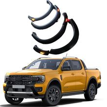 Load image into Gallery viewer, Matte Black LED Fender Flares for 2015-2025 Ford Ranger T7, T8, T9 – Modified Fender Arch Protector, Mudguard, and Body Kit