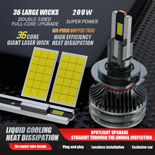 Load image into Gallery viewer, Shining Star LED Headlight Bulbs, H11/H4/9005 (HB3)/9006 (HB4) Compatible, 200W 98600 LM 6000K (2-Pack)