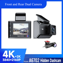 Load image into Gallery viewer, 2025 New Car Dash Cam - 3 Views, 4K+1K Resolution, High-Quality Night Vision, Wi-Fi & GPS