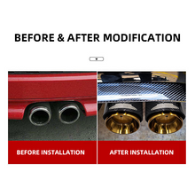 Load image into Gallery viewer, Black Carbon Fiber Exhaust Muffler Tip for Mini Cooper & BMW MINI (R55-R61, F54-F60)