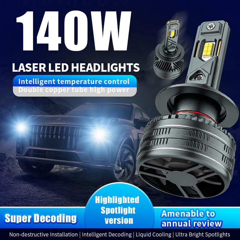 LED Headlight Bulbs, H11/H4/9005 (HB3)/9006 (HB4) Compatible, 140W 65800 LM 6000K (2-Pack)
