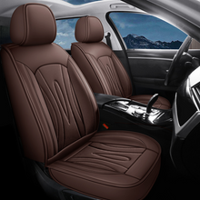 Load image into Gallery viewer, High-Back Leather Car Seat Covers, Waterproof, Airbag Compatible, for Cars, SUVs, Trucks, and Vans