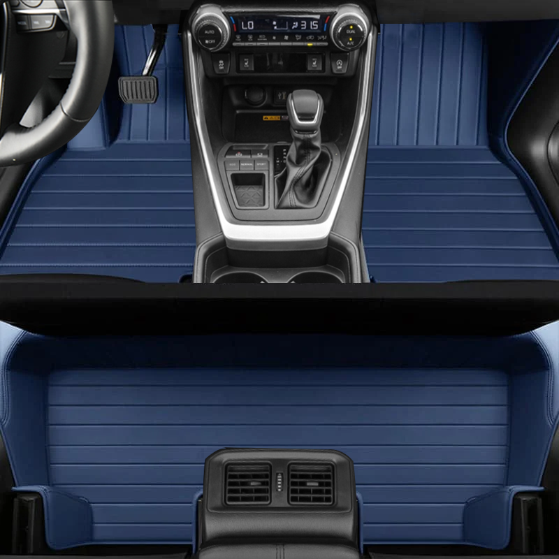 Special for Toyota RAV4(2013-2024) Leather Floor Mat Fully Surrounded By All-Weather Floor Mat