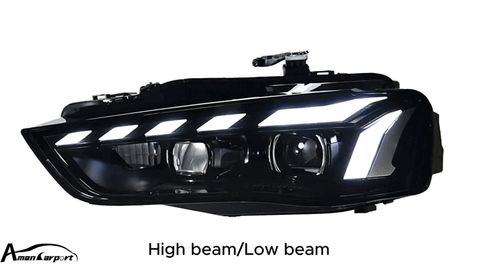 LED Matrix Headlights for Audi A4/S4 2013-2016 – DRL, Projector Lens, Full Upgrade Kit