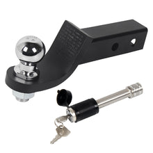 Load image into Gallery viewer, 2" Drop Hitch Receiver Chrome, Pin Lock Trailer Mount 2" Receiver ,1-7/8" Ball