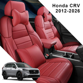 Custom Fit Leather Seat Covers for Honda CR-V (2012–2026) – Full Set, Waterproof & Child Seat Compatible
