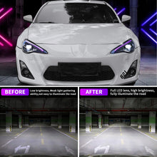 Load image into Gallery viewer, LED Headlights for 2012–2021 Toyota 86, Subaru BRZ, Scion FR-S – RGB DRL, Sequential Turn Signals, Plug & Play Pair
