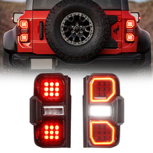 Load image into Gallery viewer, 2021–2025 Ford Bronco 2/4-Door Raptor Style LED/ OLED Tail Lights with Starting Animation (Excludes Raptor & Sport)