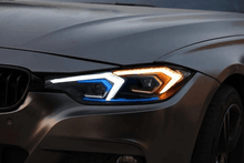 Load image into Gallery viewer, Applicable to 2013-2018 BMW 3 Series F30 LED Headlight Assembly Upgrade Version, Blue Frame Lens, Streamer Turn Signal