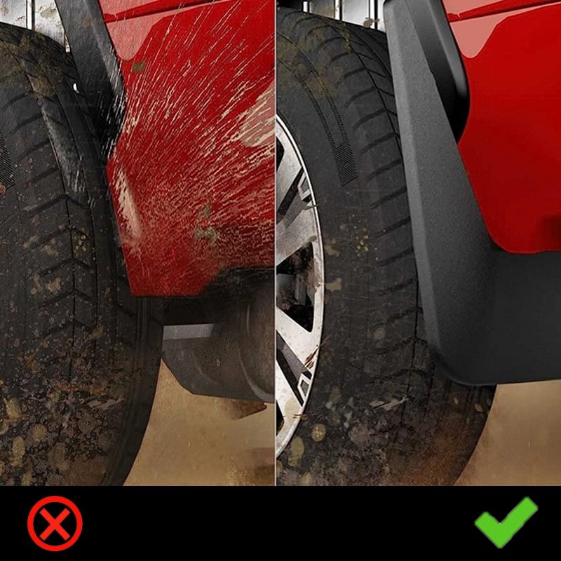 Mud Flaps for 2018-2024 Jeep Wrangler JL, 4PCS Front & Rear Splash Guards