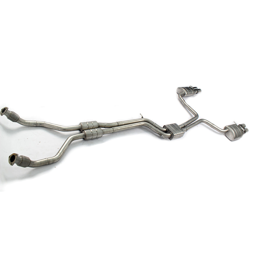 Valved Sport Exhaust System for Audi B8 S4/S5 3.0T 2009-2015 | Dual Exit | Steel/Titanium